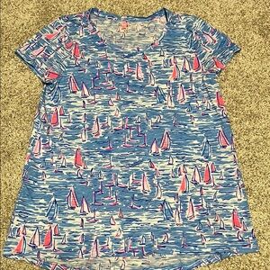 Lilly Pulitzer Nautical Print Shirt